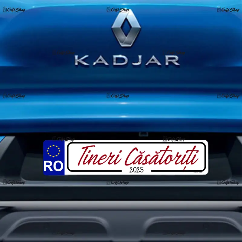 Tineri casatoriti, indicator masina, 200x60 mm, model 1